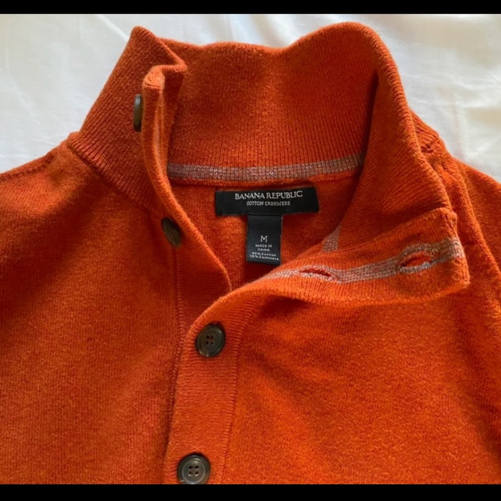 Banana Republic Orange Men’s Sweater size M